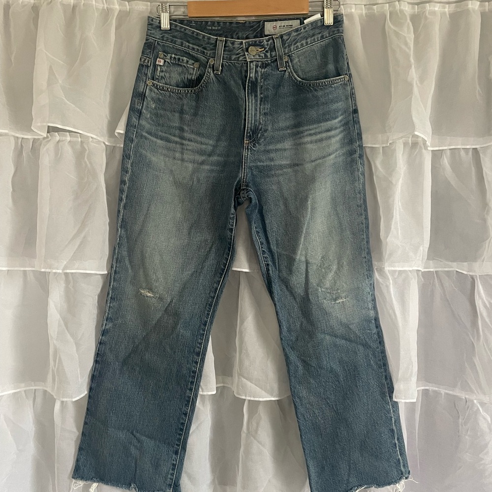 AG the Rhett high waisted straight jeans